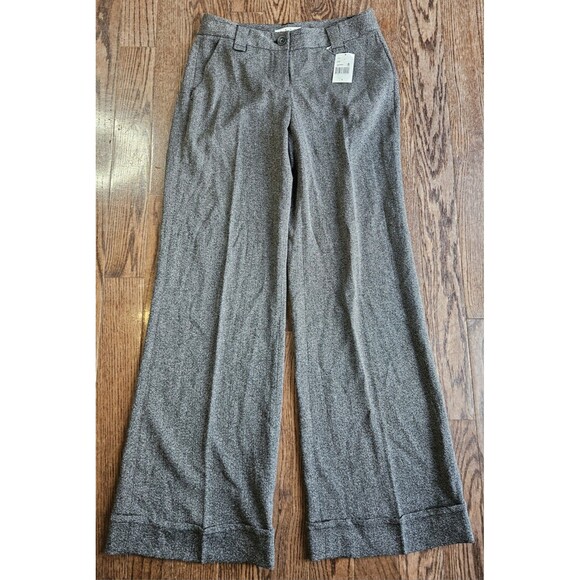NWT CAbi Women's Gray  Sailor Pants Size 8 Wide Leg Casual #650 - Picture 1 of 16